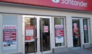 La Bancaria intensificó el plan de lucha en el Banco Santander