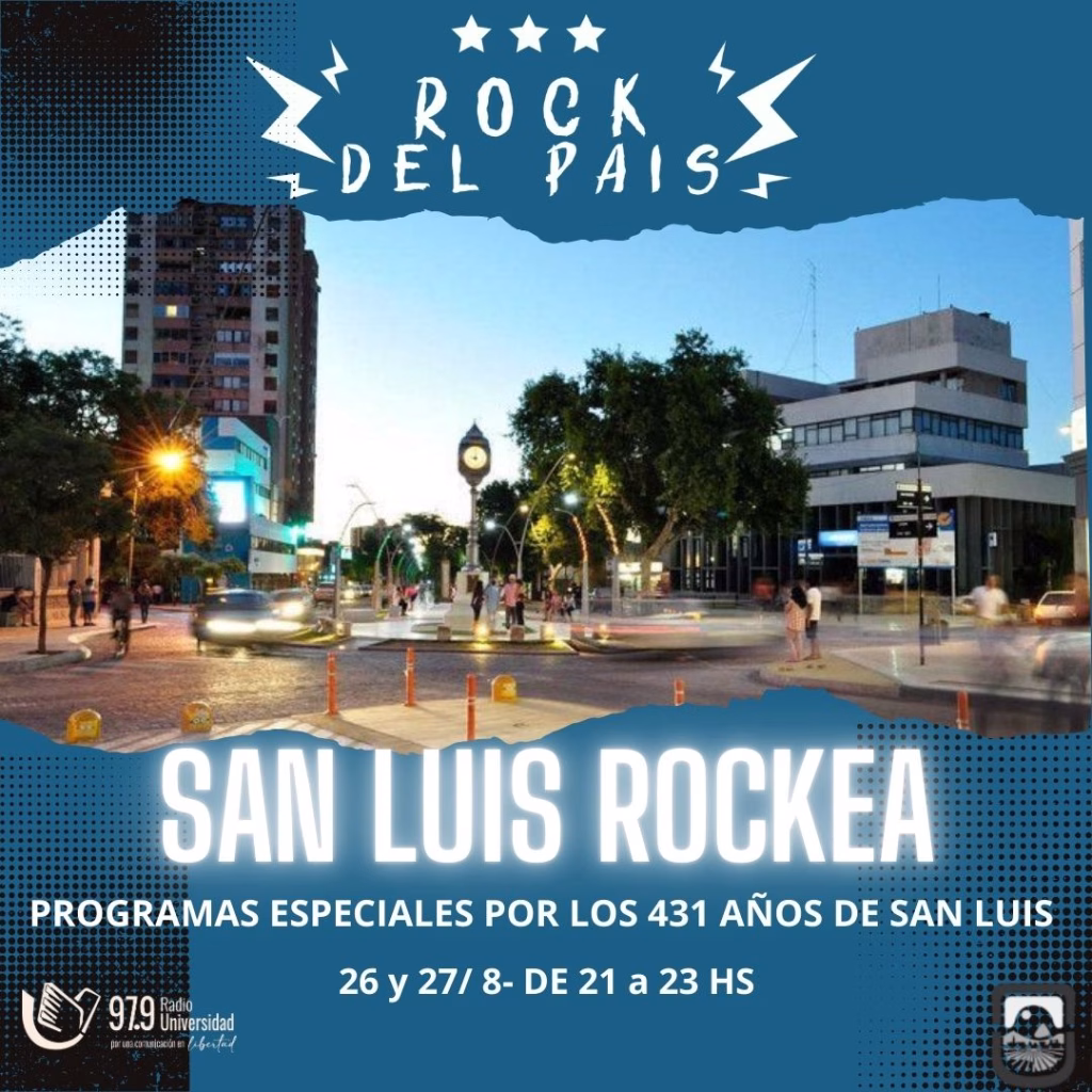 Se viene San Luis Rockea, la manera bien rockera de celebrar los 431 años de la Ciudad de San Luis - imagen destacada
