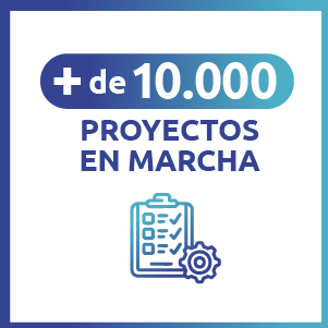 + 10000 PROYECTOS EN MARCHA