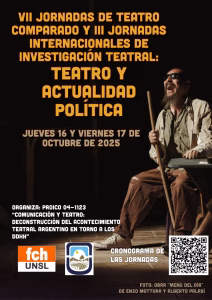 Llegan las VII Jornadas de Teatro Comparado y las III Jornadas Internacionales de Investigación Teatral