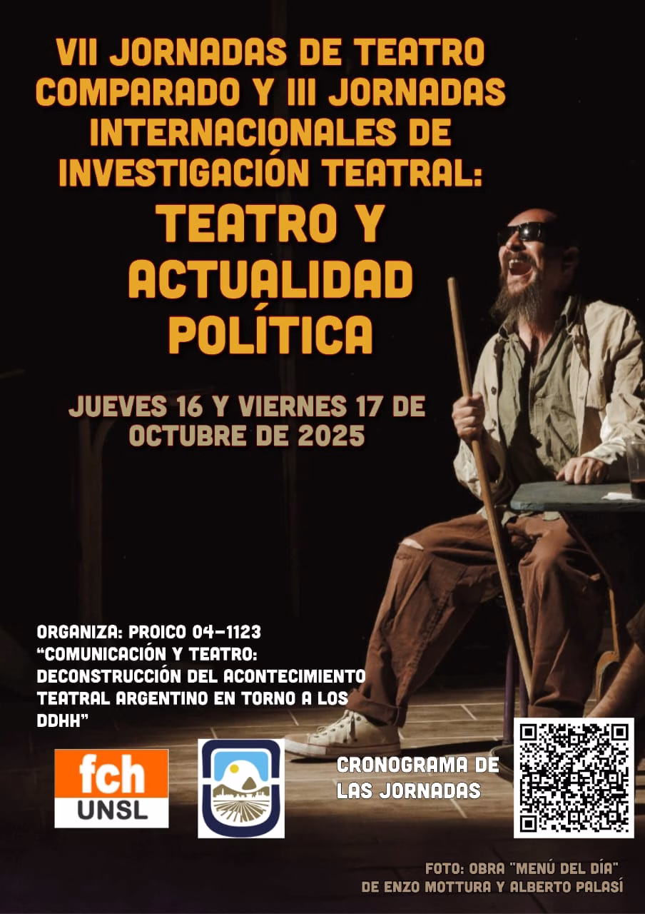 Llegan las VII Jornadas de Teatro Comparado y las III Jornadas Internacionales de Investigación Teatral