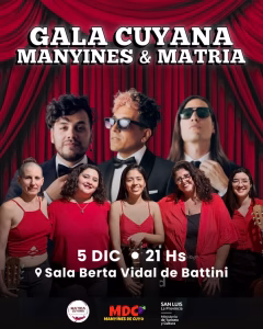 Se viene la Gala Cuyana en el Centro Cultural Puente Blanco