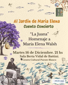 María Elena Walsh tendrá su homenaje en la sala Berta Vidal de Battini