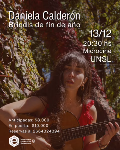 Daniela Calderón cierra el año con brindis y música