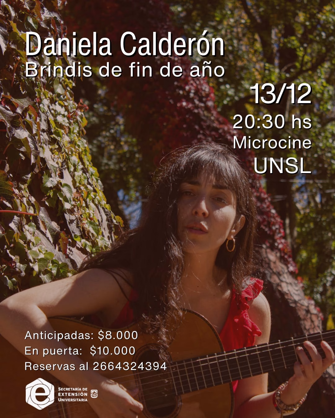 Daniela Calderón cierra el año con brindis y música