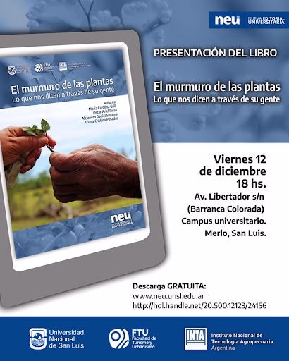 Presentan “El Murmuro de las Plantas”, un libro que rescata saberes sobre especies aromáticas y medicinales de San Luis - imagen destacada