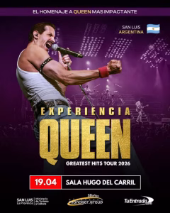 “Experiencia Queen” vuelve a San Luis este 19 de abril