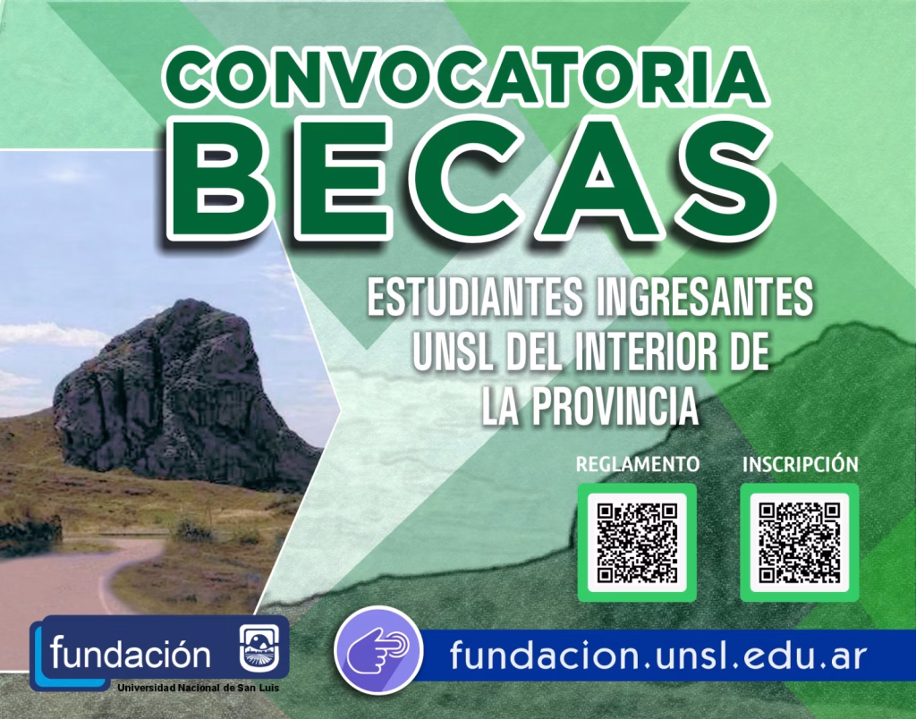 La Fundación de la UNSL abrió las inscripciones a becas para ingresantes del interior de San Luis - imagen destacada