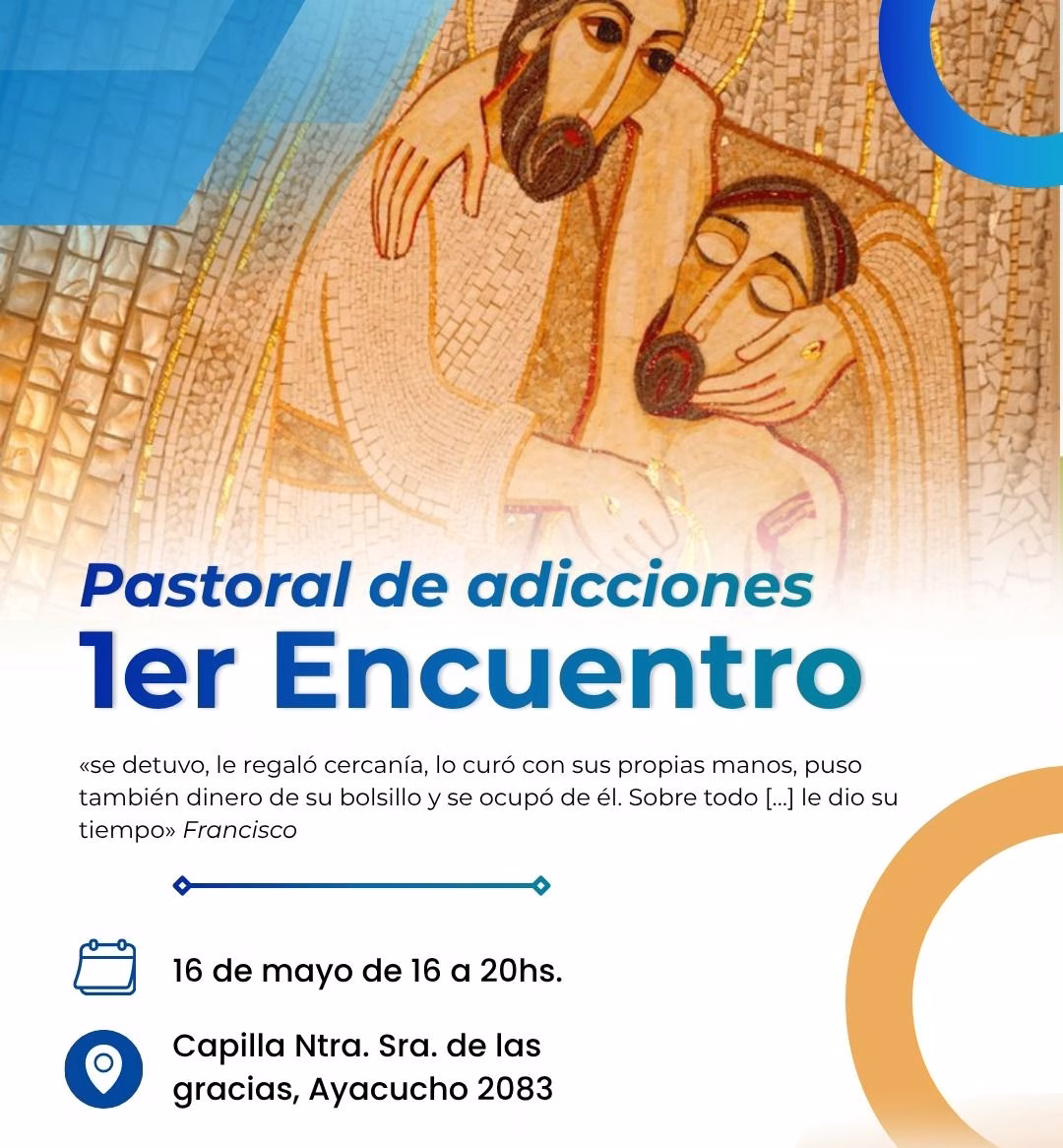 Mañana se realiza el 1º Encuentro de la Pastoral de Adicciones