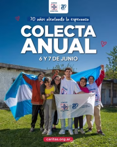 Cáritas Argentina lanzó la Colecta Anual por sus 70 años