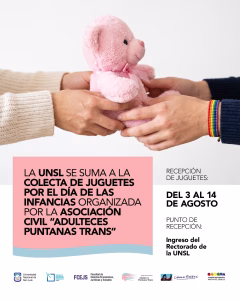 Impulsan una colecta solidaria de juguetes por el Día de las Infancias