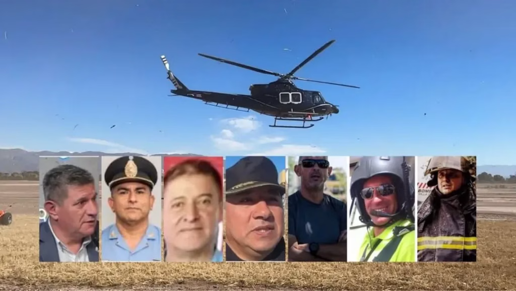 Continúa el operativo de rescate de las víctimas tras la caída de un helicóptero en San Juan - imagen destacada