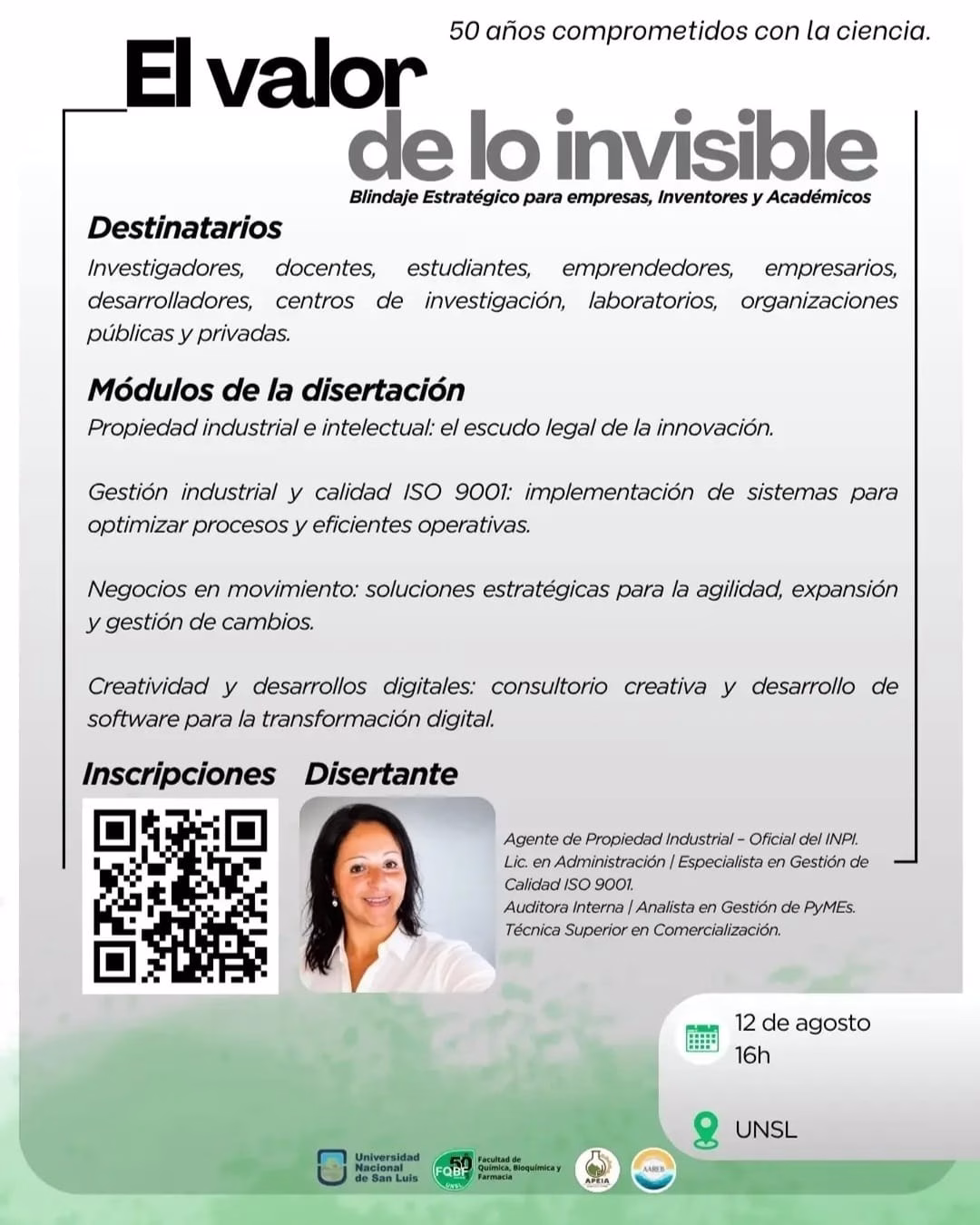 “El valor de lo invisible”: una disertación para transformar conocimientos en proyectos y oportunidades