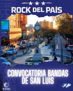 Rock del País celebrará el aniversario de San Luis con bandas locales