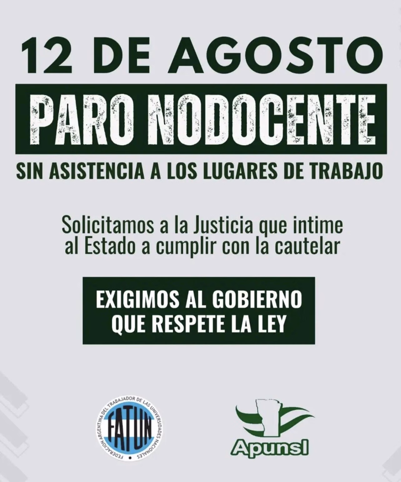 Paro nacional universitario: trabajadores de las universidades públicas paran este miércoles