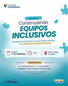 Realizaron una capacitación sobre la construcción de equipos inclusivos