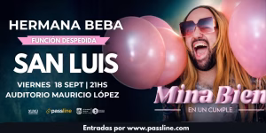 Hermana Beba se presenta este viernes en el Auditorio Mauricio López
